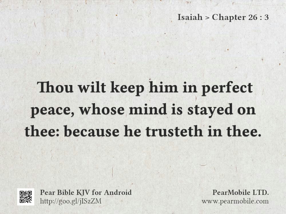 Isaiah, Chapter 26:3